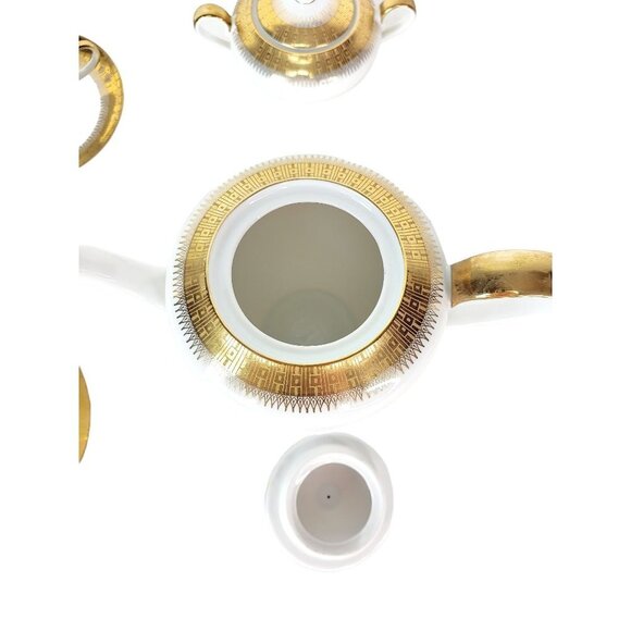 Bavaria Eberhal Gritty Design 5004 Porcelain Teapot Sugar Bowl Teacup Saucer Set - Picture 14 of 16